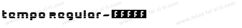 Tempo Regular字体转换